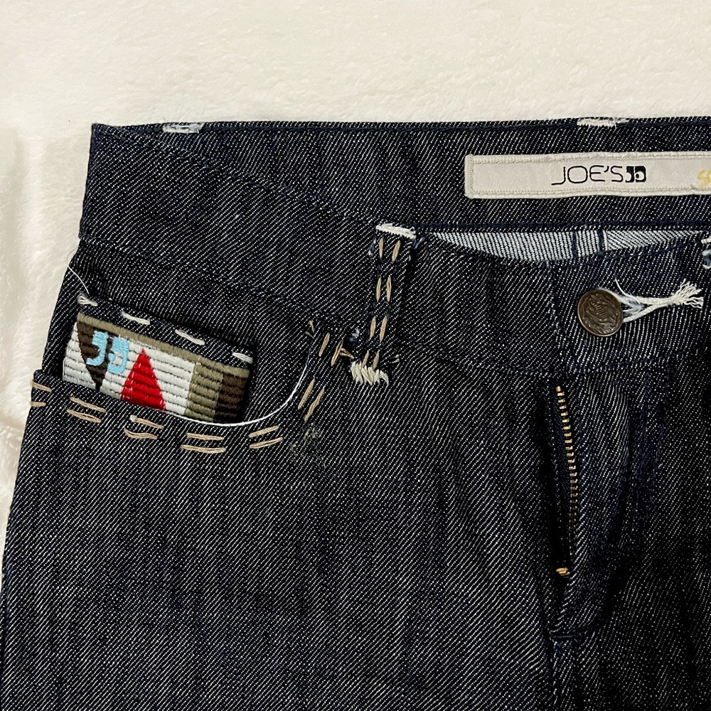 Wide leg embellished jeans